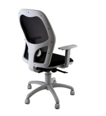 Seduta operativa Hubble Grafix - con braccioli regolabili - nero/grigio - Unisit