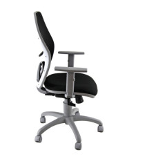 Seduta operativa Hubble Grafix - con braccioli regolabili - nero/grigio - Unisit