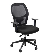 Seduta operativa Hubble HUHU - 4 blocchi - con braccioli regolabili - nero - Unisit