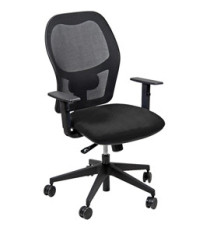 Seduta operativa Hubble HUHU - 4 blocchi - con braccioli regolabili - nero - Unisit