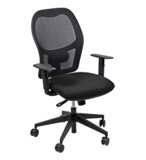 Seduta operativa Hubble HUHU - 4 blocchi - con braccioli regolabili - nero - Unisit