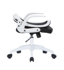 Seduta operativa Jackson - struttura bianca - rete nera - con braccioli - Serena Group