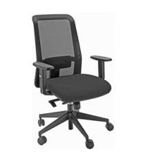 Seduta operativa Jet JEA - con braccioli regolabili - nero - Unisit