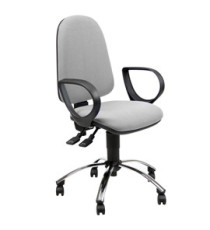 Seduta operativa Jupiter JPLY - con braccioli fissi - PPL - grigio chiaro - Unisit