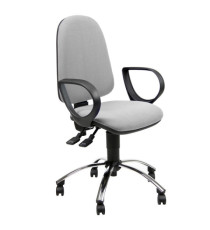 Seduta operativa Jupiter JPLY - con braccioli fissi - PPL - grigio chiaro - Unisit