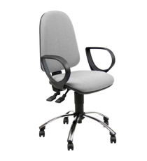 Seduta operativa Jupiter JPLY - con braccioli fissi - PPL - grigio chiaro - Unisit