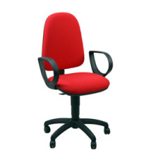 Seduta operativa Jupiter JUSB - con braccioli inclusi - rosso - Unisit