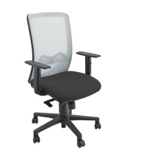 Seduta operativa Nathan NHAT - con braccioli regolabili - nero/grigio chiaro - Unisit