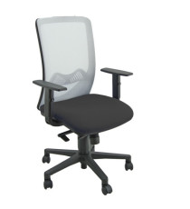 Seduta operativa Nathan NHAT - con braccioli regolabili - nero/grigio chiaro - Unisit