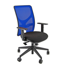 Seduta operativa Pentagon Y10 PNA - con braccioli regolabili - nero/blu - Unisit