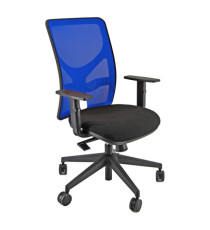 Seduta operativa Pentagon Y10 PNA - con braccioli regolabili - nero/blu - Unisit