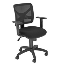 Seduta operativa Pentagon Y10 PNBE - con braccioli regolabili - nero/nero - Unisit