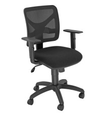 Seduta operativa Pentagon Y10 PNBE - con braccioli regolabili - nero/nero - Unisit