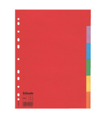 Separatore Economy - 6 tasti - cartoncino colorato 160 gr - A4 - multicolore - Esselte Separatore Economy - 6 tasti - cartoncino colorato 160 gr - A4 - multicolore - Esselte