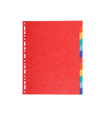 Separatore Forever - 12 tacche - cartoncino riciclato 220 gr - A4 maxi - multicolore - Exacompta Separatore Forever - 12 tacche - cartoncino riciclato 220 gr - A4 maxi - multicolore - Exacompta