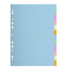 Separatore Forever Pastel - A4 - 12 tasti - cartoncino - 170 gr - Exacompta