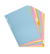 Separatore Forever Pastel - A4 - 12 tasti - cartoncino - 170 gr - Exacompta Separatore Forever Pastel - A4 - 12 tasti - cartoncino - 170 gr - Exacompta