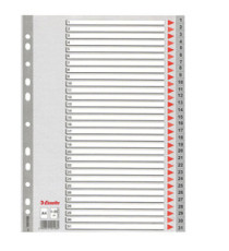 Separatore numerico 1/31 - PPL - A4 - grigio - Esselte Separatore numerico 1/31 - PPL - A4 - grigio - Esselte