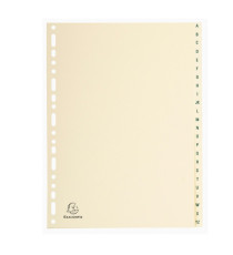 Separatori - 24 tasti A-Z - cartoncino - A4 - avorio - Exacompta Separatori - 24 tasti A-Z - cartoncino - A4 - avorio - Exacompta