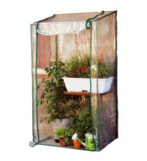 Serra Buganvillea - senza ripiani - 100 x 170/190 cm - PVC - verde/trasparente - Verdemax