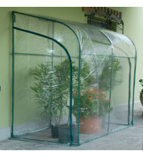 Serra Oleander - a parete - 200 x 100 x 215 cm - acciaio verniciato/PVC - verde/trasparente - Verdemax