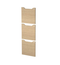 Set 3 ante per casellari Maxi Rainbow - con serratura - 36,8 x 36,8 cm - rovere