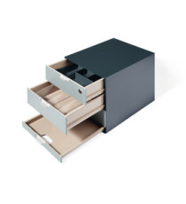 Set Coffee Point Box - 2 organizer inclusi - 28,9x27,9x35,4 cm - ABS - grigio - Durable Set Coffee Point Box - 2 organizer inclusi - 28,9x27,9x35,4 cm - ABS - grigio - Durable