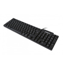 Tastiera Omega OK-05 USB nera ergonomica QWERTY - tasti con membrana incorporata - dimensione 480x125x15mm Tastiera Omega OK-05 USB nera ergonomica QWERTY - tasti con membrana incorporata - dimensione 480x125x15mm