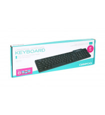 Tastiera Omega OK-05 USB nera ergonomica QWERTY - tasti con membrana incorporata - dimensione 480x125x15mm Tastiera Omega OK-05 USB nera ergonomica QWERTY - tasti con membrana incorporata - dimensione 480x125x15mm