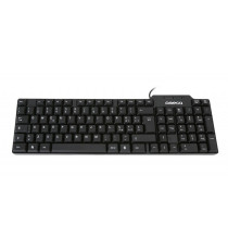 Tastiera Omega OK-05 USB nera ergonomica QWERTY - tasti con membrana incorporata - dimensione 480x125x15mm Tastiera Omega OK-05 USB nera ergonomica QWERTY - tasti con membrana incorporata - dimensione 480x125x15mm