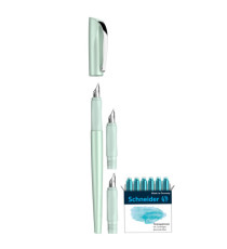Set penna stilografica Callissima - 3 punte intercambiabili incluse - fusto verde menta - Schneider Set penna stilografica Callissima - 3 punte intercambiabili incluse - fusto verde menta - Schneider