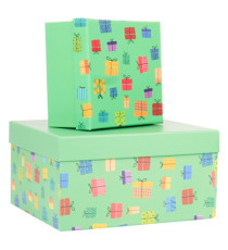 Set scatole regalo - dimensioni assortite - fantasia Memento - conf. 6 pezzi Set scatole regalo - dimensioni assortite - fantasia Memento - conf. 6 pezzi