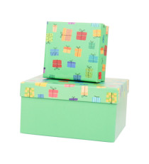 Set scatole regalo - dimensioni assortite - fantasia Memento - conf. 6 pezzi Set scatole regalo - dimensioni assortite - fantasia Memento - conf. 6 pezzi