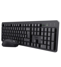 Set tastiera + mouse wireless ultrasilenzioso TKM-360 - Trust Set tastiera + mouse wireless ultrasilenzioso TKM-360 - Trust