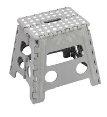 Sgabello alto Clic Clac - 30 x 22 x 32 cm - grigio - King Collection Sgabello alto Clic Clac - 30 x 22 x 32 cm - grigio - King Collection