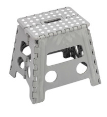 Sgabello alto Clic Clac - 30 x 22 x 32 cm - grigio - King Collection Sgabello alto Clic Clac - 30 x 22 x 32 cm - grigio - King Collection
