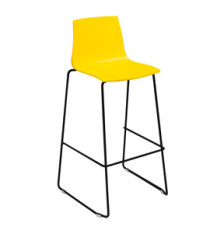 Sgabello Imola Fix  - Nero opaco/giallo - Grandsoleil