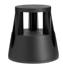 Sgabello Roll a step - nero - 24 x 45 x 45 cm - Caimi