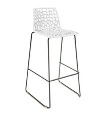 Sgabello Spider Fix  - Nero opaco/bianco - Grandsoleil