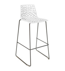 Sgabello Spider Fix  - Nero opaco/bianco - Grandsoleil