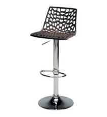Sgabello Spider Gas - 38,5 x 42 x 104 cm - policarbonato - moka lucido - Grandsoleil