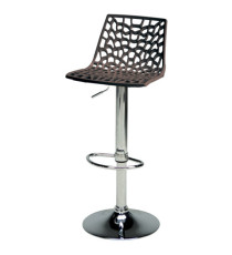 Sgabello Spider Gas - 38,5 x 42 x 104 cm - policarbonato - moka lucido - Grandsoleil