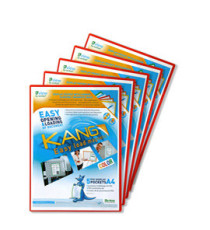 Tasca a L - con retro magnetico - A4 - rosso - Djois - conf. 5 pezzi Tasca a L - con retro magnetico - A4 - rosso - Djois - conf. 5 pezzi