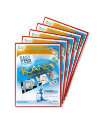 Tasca a L - con retro magnetico - A4 - rosso - Djois - conf. 5 pezzi Tasca a L - con retro magnetico - A4 - rosso - Djois - conf. 5 pezzi