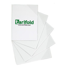 Tasca a L - con retro magnetico - A5 - trasparente/rosso - Djois - conf. 5 pezzi Tasca a L - con retro magnetico - A5 - trasparente/rosso - Djois - conf. 5 pezzi