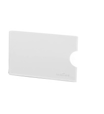Tasca porta carte di credito RFID Secure - PPL - 5,4x8,7 cm - trasparente/argento - Durable Tasca porta carte di credito RFID Secure - PPL - 5,4x8,7 cm - trasparente/argento - Durable