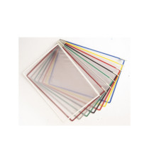 Tasche di ricambio - per leggio T Technic - A4 - colori assortiti - Djois - conf. 10 pezzi Tasche di ricambio - per leggio T Technic - A4 - colori assortiti - Djois - conf. 10 pezzi