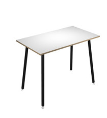 Tavolo alto Skinny Metal - 140 x 80 x 105 cm - nero/bianco