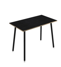 Tavolo alto Skinny Metal - 140 x 80 x 105 cm - nero/nero venato