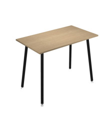 Tavolo alto Skinny Metal - 140 x 80 x 105 cm - nero/rovere